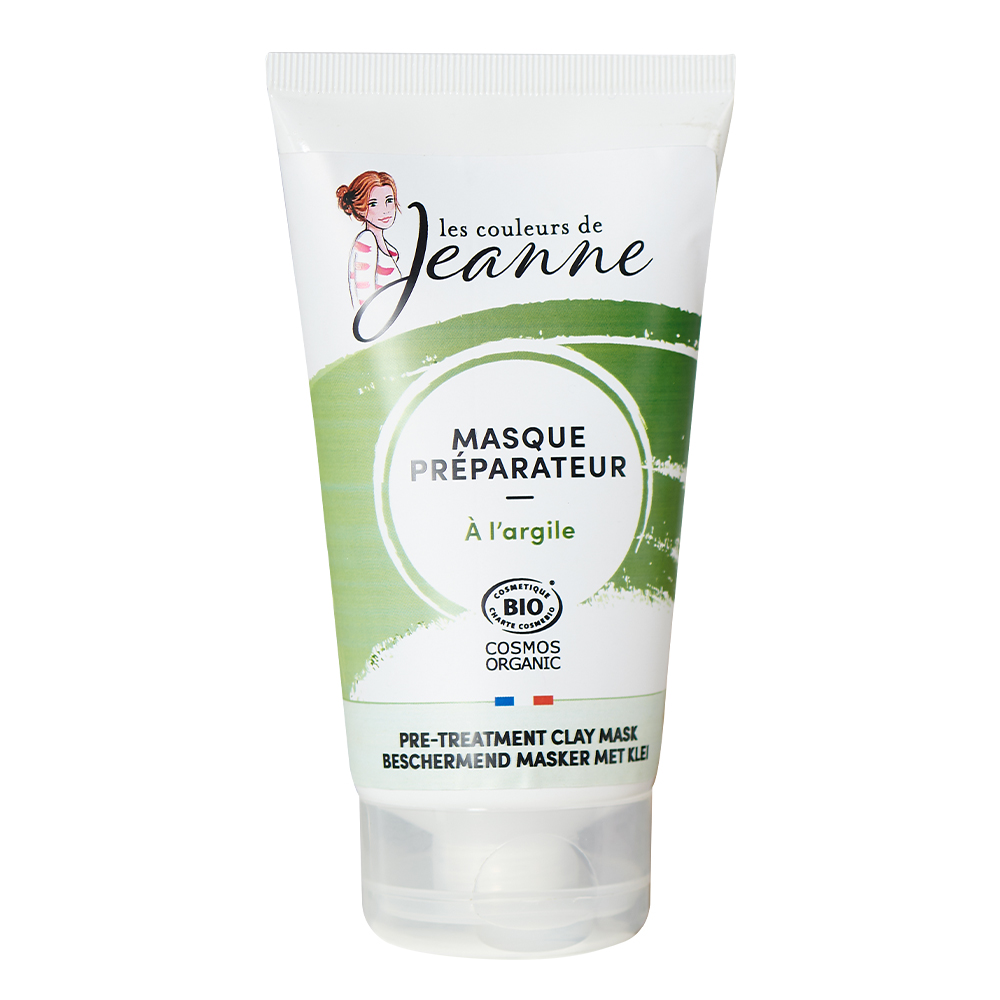 Les couleurs de Jeanne Masque préparateur à l'argile Fixateur de coloration végétale 150 g