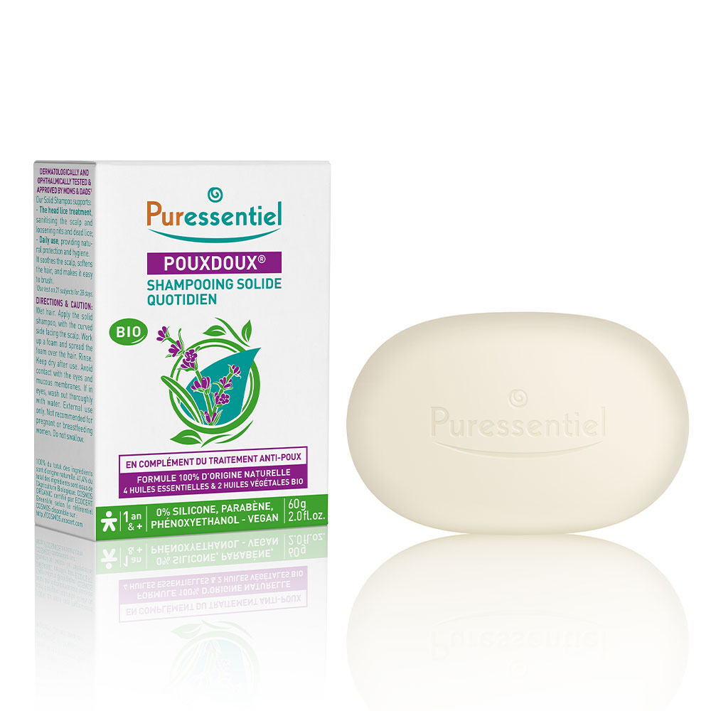 Puressentiel Poudoux Shampooing Solide Quotidien Bio 60g
