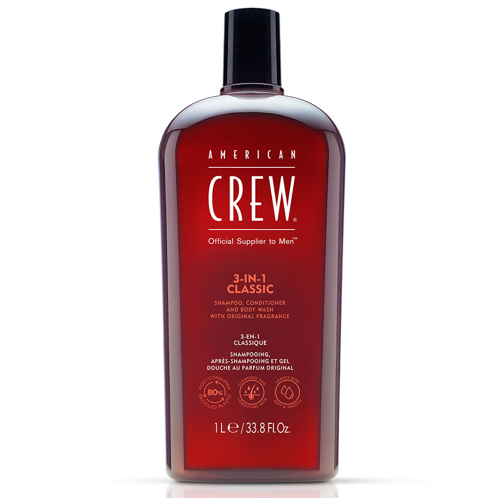 American Crew Shampooing 3 en 1 Classique 1L