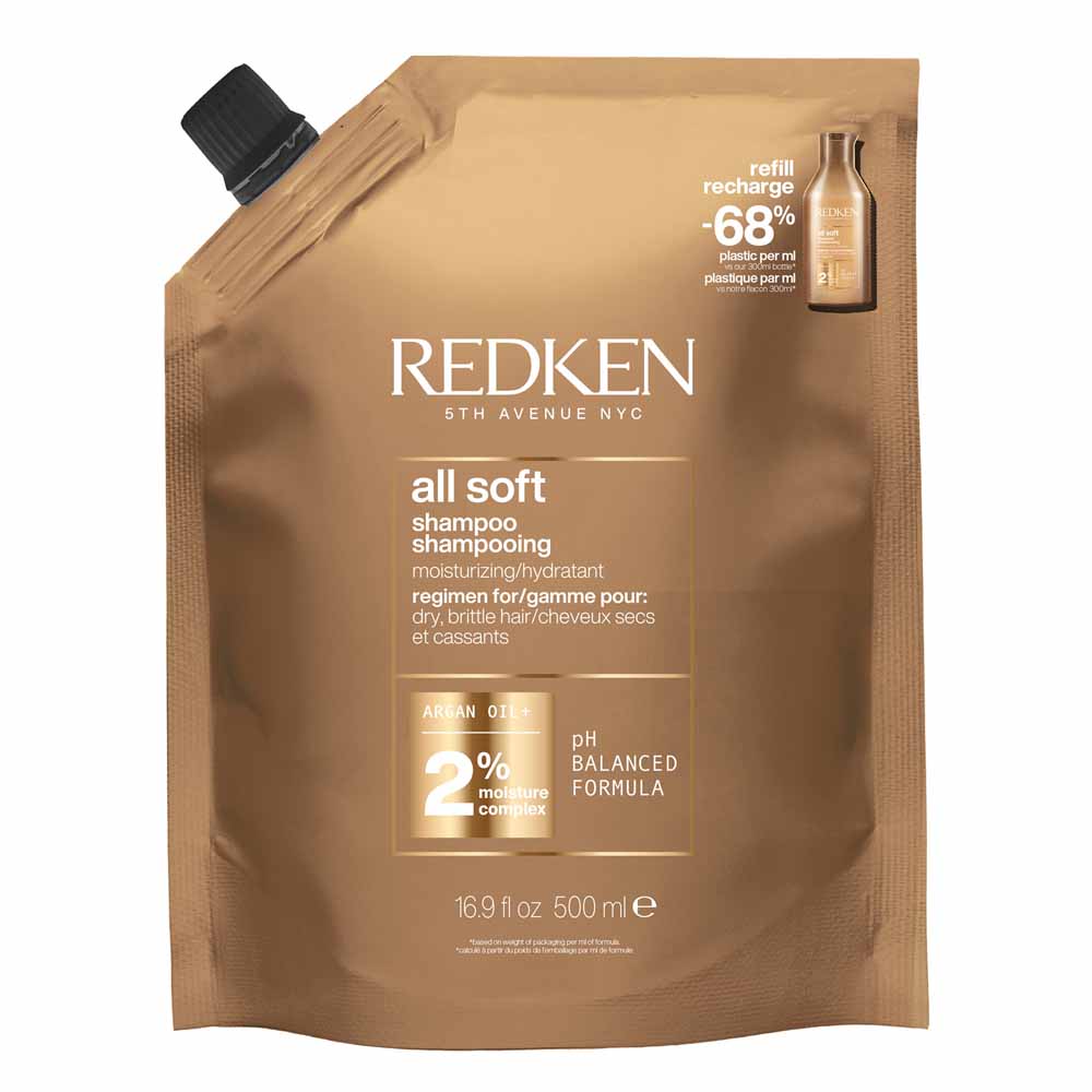 Redken All Soft Shampooing Hydratant Cheveux secs et cassants 500ml
