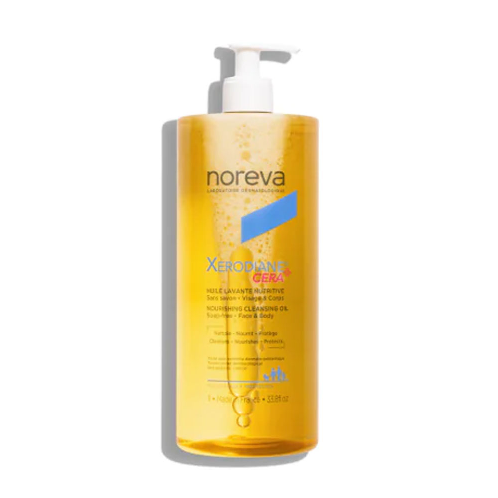 Noreva Xerodiane Cera+ Huile Lavante Nutritive Visage et Corps Peaux Sèches à Très Sèches 1l