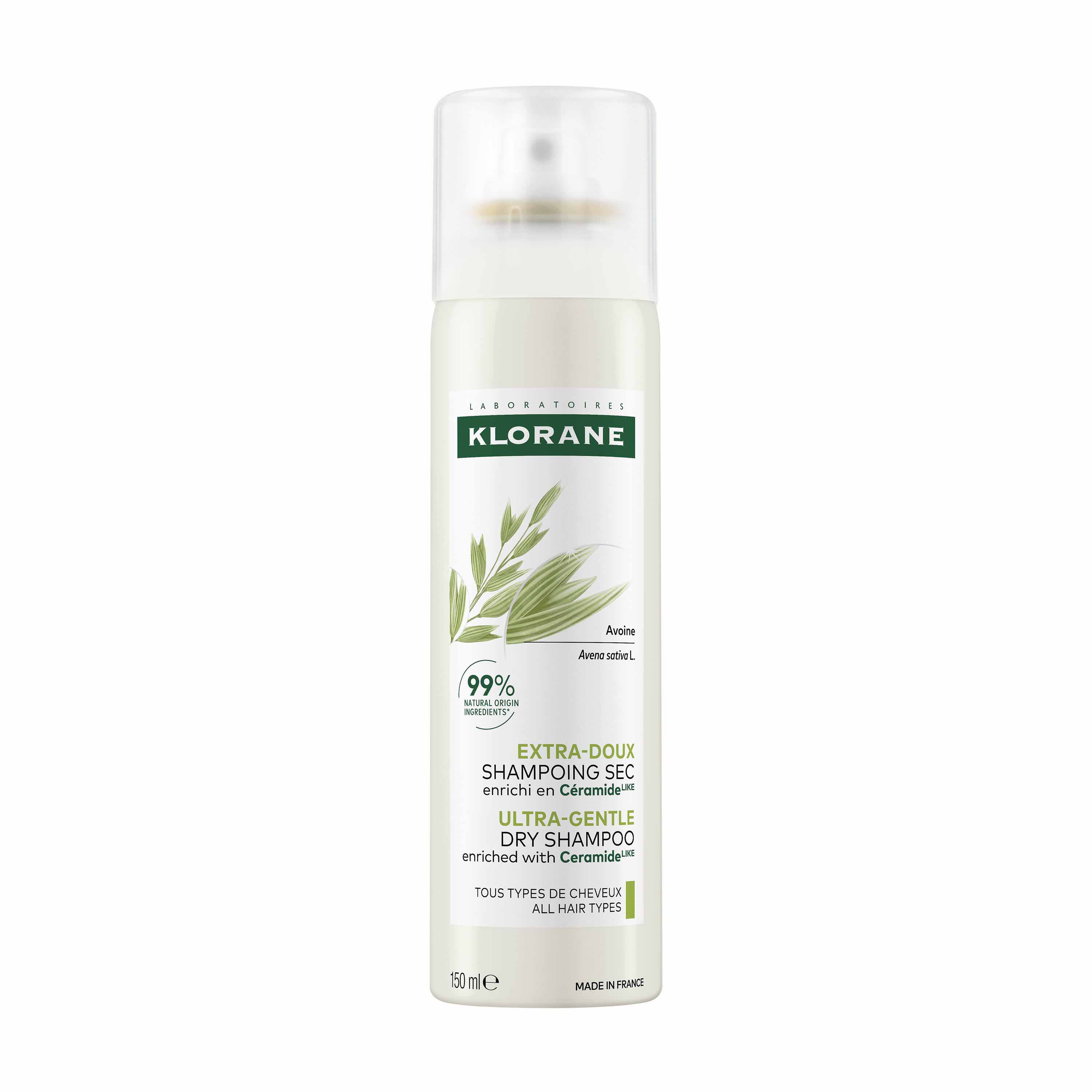 Klorane Lait D'Avoine Shampooing Sec Extra Doux A L'Avoine et Céramide 150ml