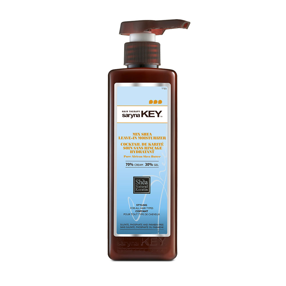 Saryna Key Cocktail De Karite Soin Sans Rincage Hydratant 70% / 30% Styling Beurre De Karite D'afrique 300ml