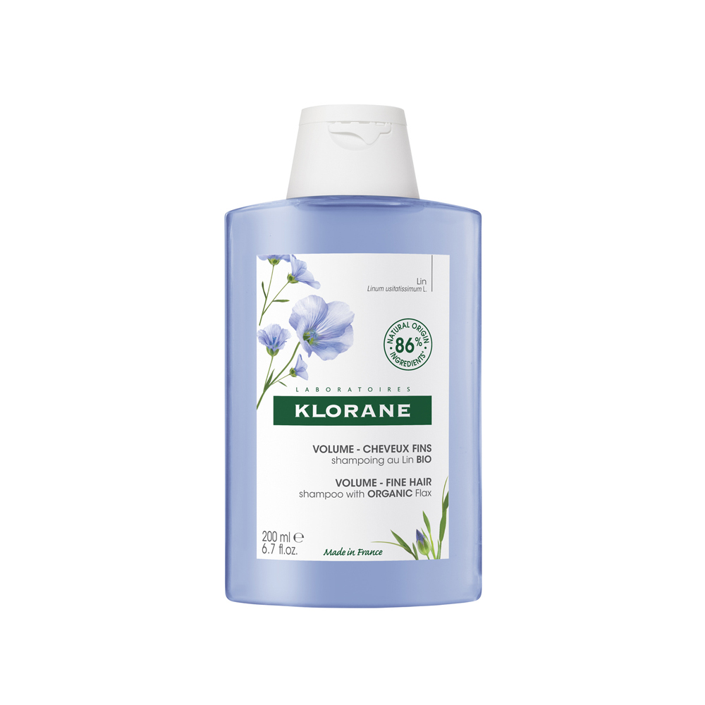 Klorane Lin Shampooing Volume Cheveux fins Bio 200ml